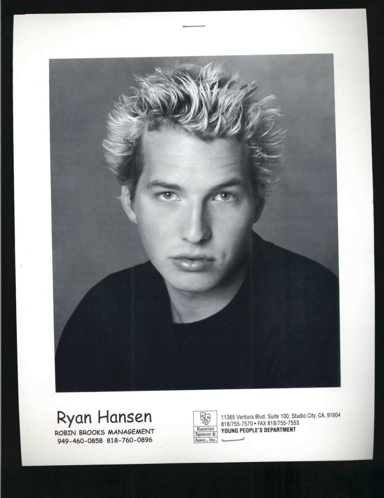 Ryan Hansen - 8x10 Headshot Photo Poster painting with Resume - Veronica Mars