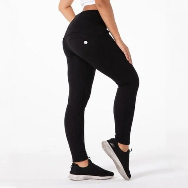 Pornhint Cheeky Black High Waist Butt Lift Pants