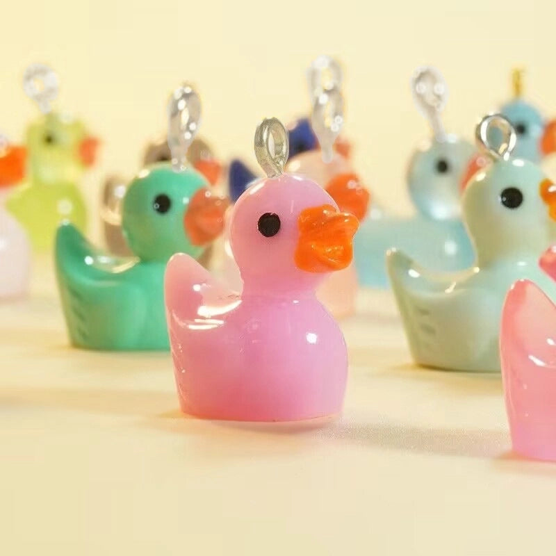 Luminous Diy Jewelry Resin Accessories Handmade Material Keychain Pendant Bracelet Sheep Eye Nail Little Duck