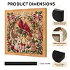 (20x20cm)Forest Xmas Critters DIY Pearl Painting Art With Inner Wooden Framed Kit