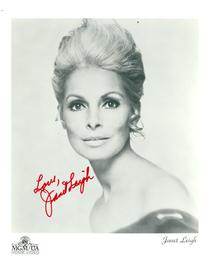 Janet Leigh signed 8x10 Photo Poster painting COA