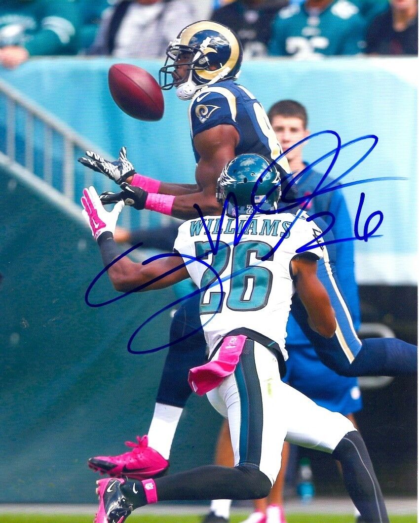 Autographed CARY WILLIAMS Philadelphia Eagles 8x10 Photo Poster painting w/ COA