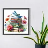 (30*30cm)Dragonfly Flower Books - Square AB Drill Diamond Painting