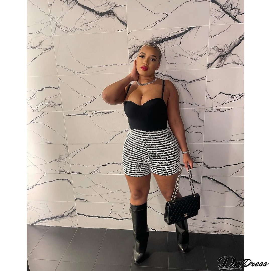 Women's Stripes Sexy Fashion Casual Versatile Shorts