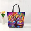 Colorful Tree Of Life-11CT DIY Stamped Cross Stitch Shopping Bag 40*40cm/15.75*15.75in