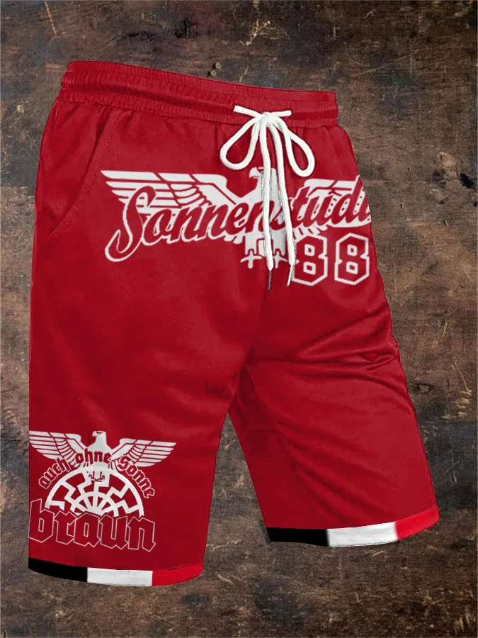 Herren-Shorts Sonnen braun  Print