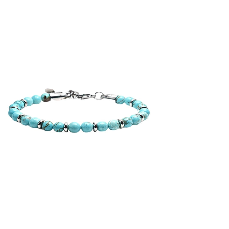 Minimalist Round 304 Stainless Steel Beaded Unisex Bracelets