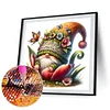 >SALE<5D DIY Full Round Drill Diamond Painting Blooming Gnome Art Home Decor 30x30cm