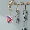 6Pcs Double Side Diamond Art Keyring Keychain Pendant Home Decor (Hummingbird)