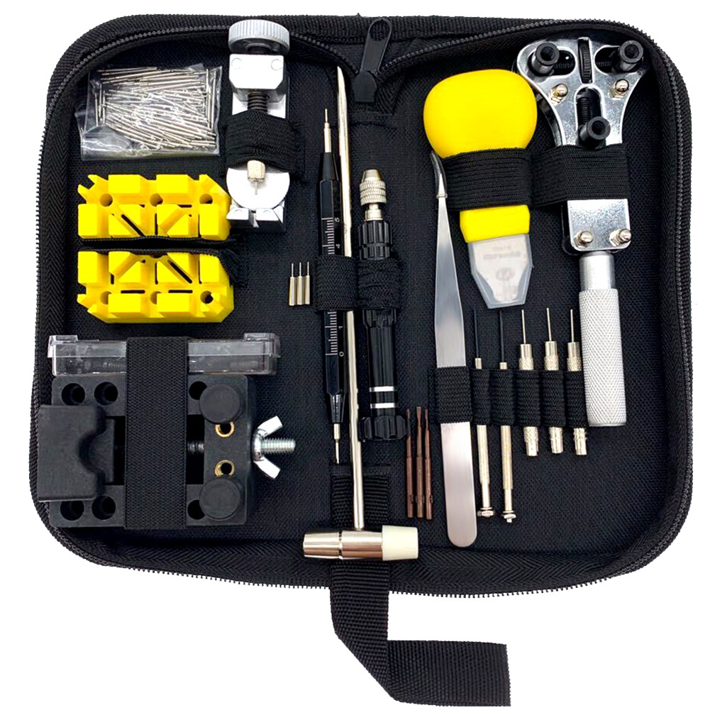

148pcs Watch Case Opener Link Pin Remover Screwdriver Repair Tools (Black), 501 Original
