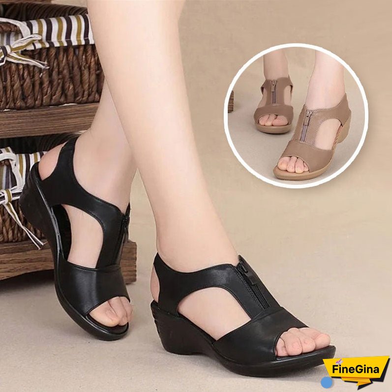 Comfortable wedge sandals with soft soles