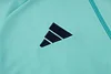 Joyfball 2024/2025 Kids Size Manchester United Long Zipped Jacket Light Green Football Jersey 1:1 Thai Quality