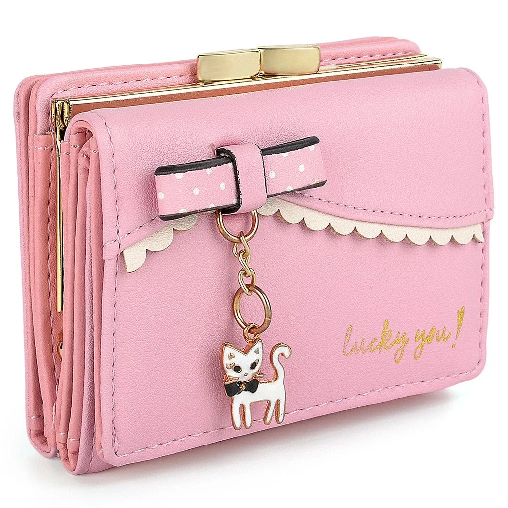 Wallet for PU Leather Card Holder Organizer Women Small Cute Coin Purse