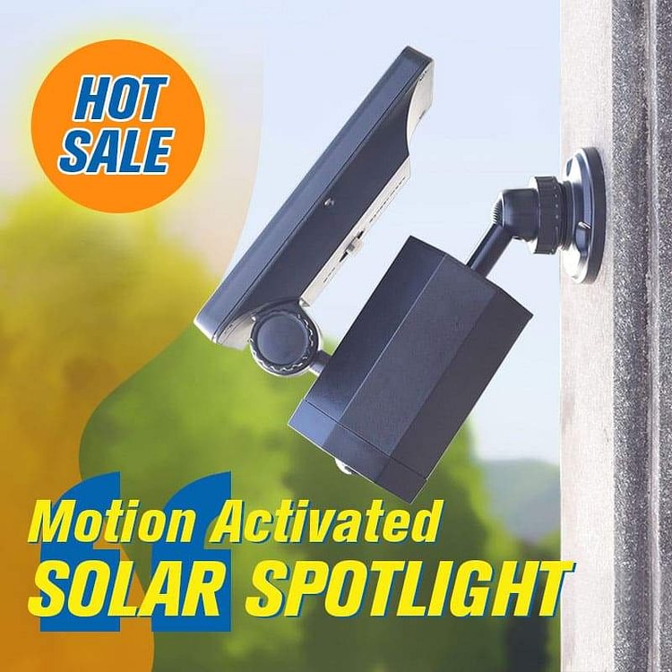 Motion Activated Solar Spotlight