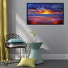 5D DIY Full Round Drill Diamonds Painting Beach Sunrise Home Decor Craft (A5900)