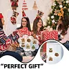 6PCS Sweet Gingerbread DIY Pearl Diamond Painting Christmas Fridge Magnets, Sparkling Rhinestone Refrigerator Magnet Craft Kit for Home Decor & Gifts