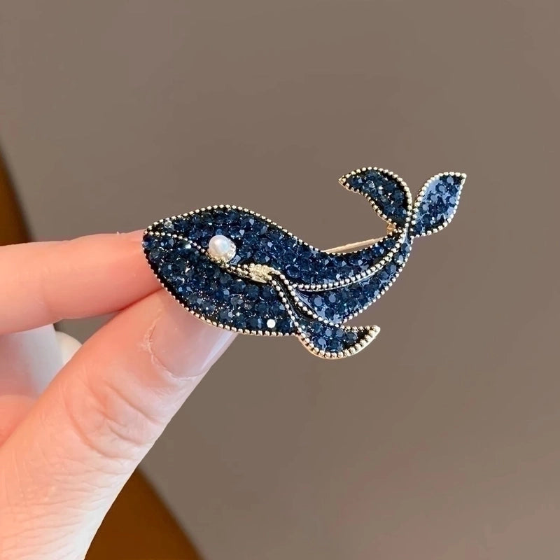 Beach Pin Animal Alloy Inlay Artificial Diamond Women’s Brooches
