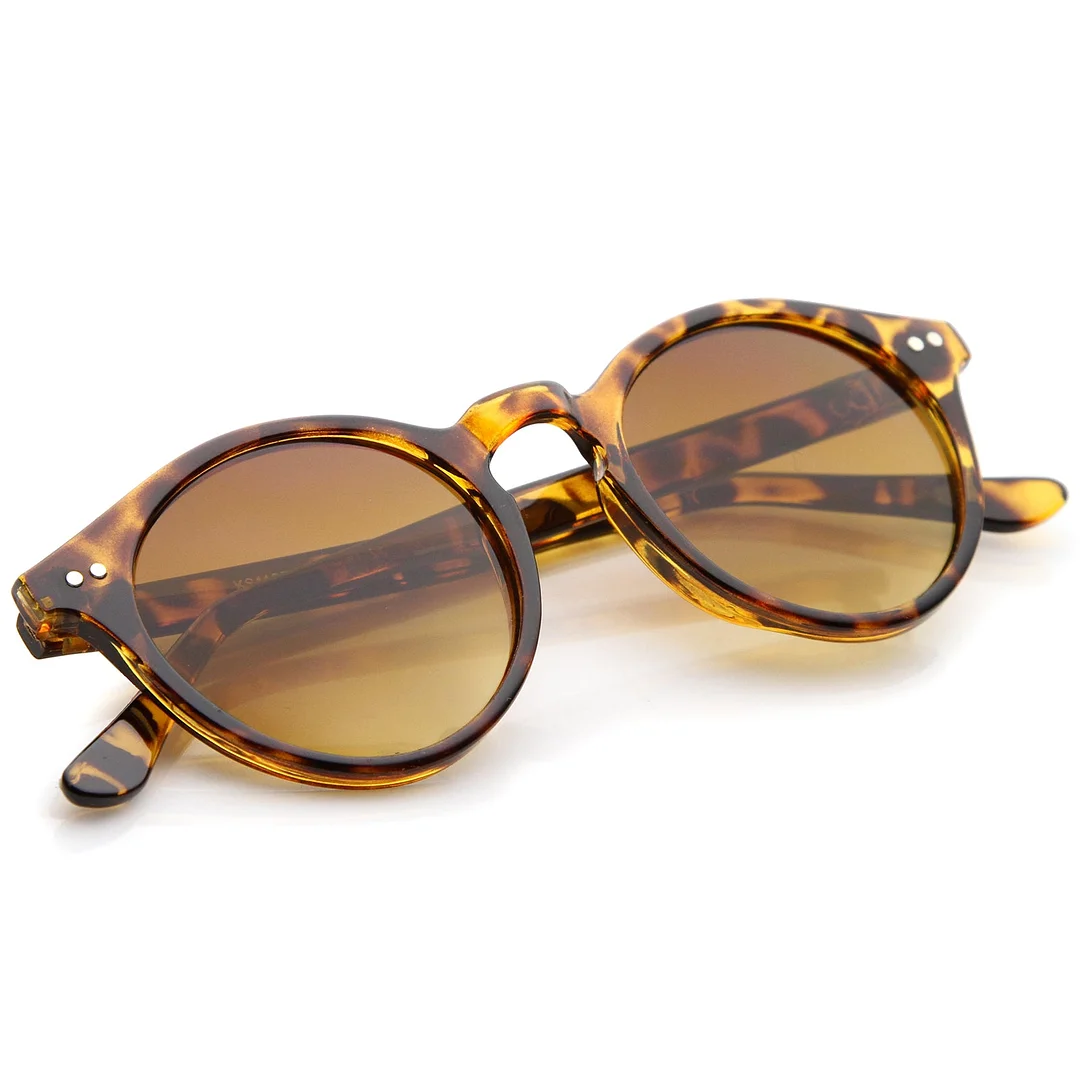 Classic Horn Rimmed Keyhole Nose Bridge P3 Round glasses 46mm