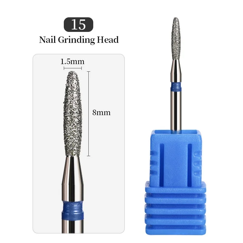 1Pcs Mini Carbite Dimond Nail Drill Bits Manicure Drill For Milling Cutter Electric Machine Nail Files Buffer Nail Art Equipment-Nail Inspo