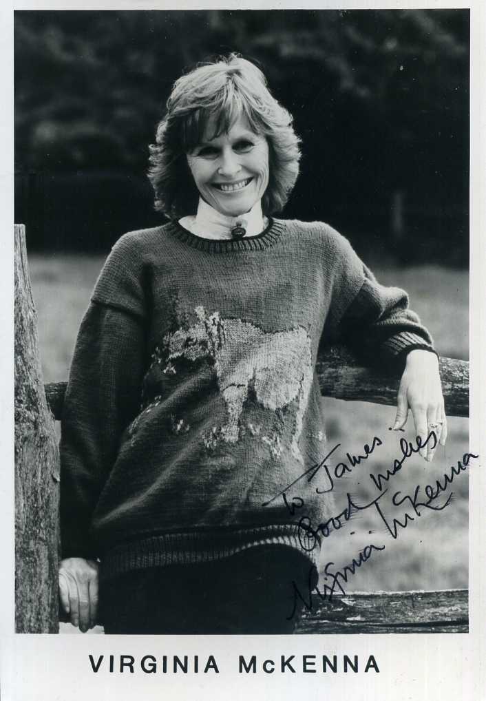 VIRGINIA McKENNA Signed Photo Poster paintinggraph - Film Actress & Campaigner - Preprint