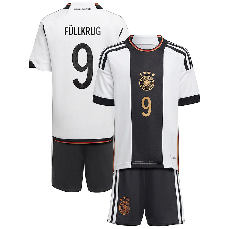 Deutschland DFB Mini-Kit Niclas Füllkrug 9 Heimtrikot Kinder WM 2022