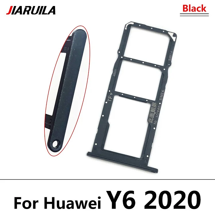 10Pcs/Lot, Micro Nano SIM Card Holder Tray Slot Holder Adapter Socket For Huawei Y6 Y7P Y8P 2020 Y9 Prime 2019 Replacement Parts