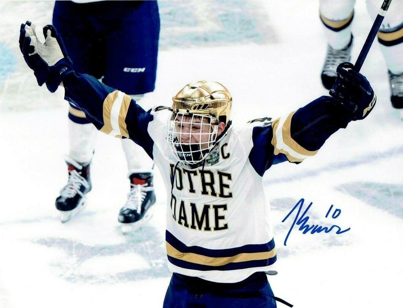 JAKE EVANS autographed SIGNED NOTRE DAME FIGHTING IRISH 8x10 Goal