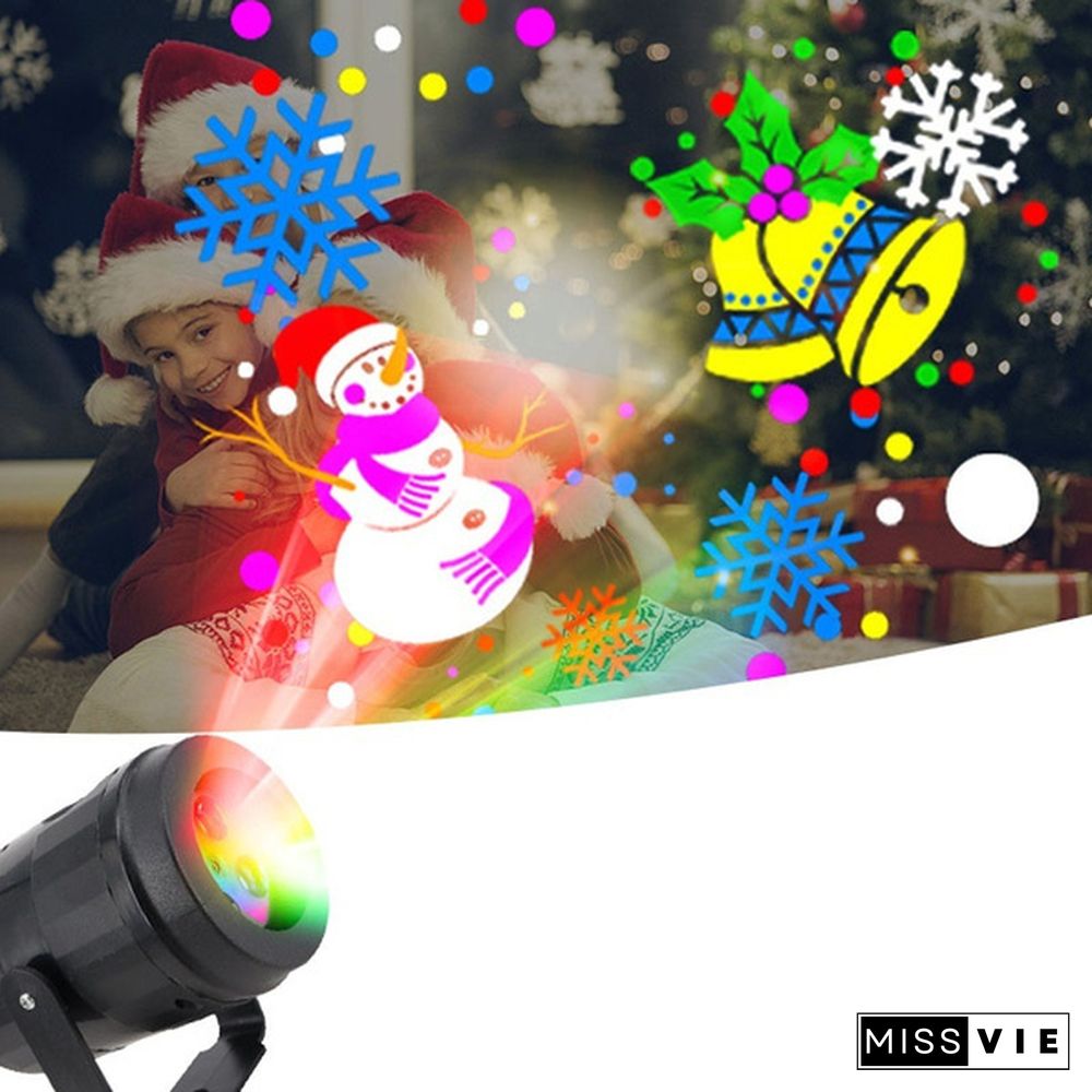 New Fashion Halloween Christmas Projector Lights, Outdoor Holiday Decorations,Halloween Led Projector Lights, 16 Patterns Waterproof Xmas Snowflake Snow Light, Party Garden Laser Projection Lamp