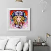 Diamond Painting-DIY Crystal Rhinestone Wolf Hat Girl