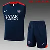 2025/2026 Psg Paris Pre-Match Training Royal Blue Vest+Shorts Football1:1 Thai Quality