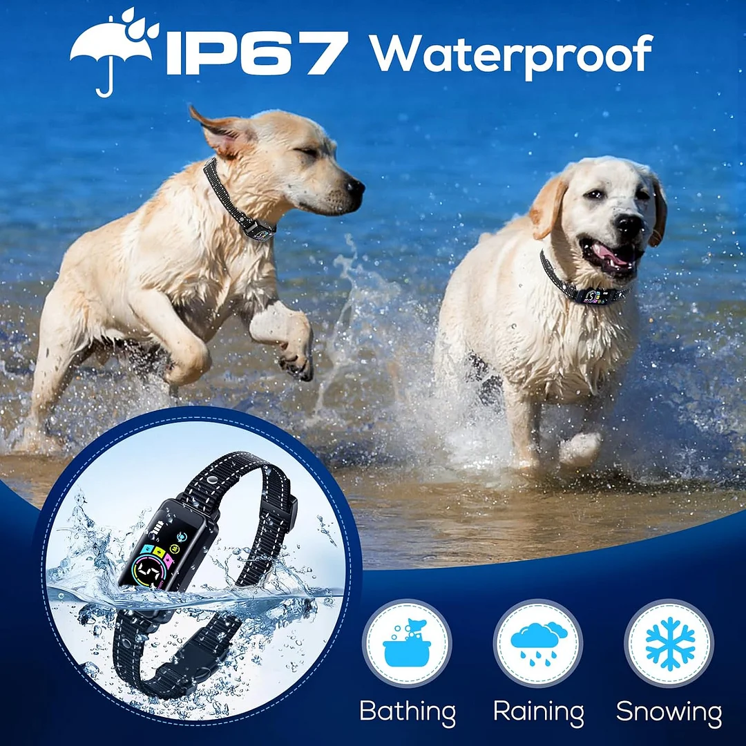 BEBANG Dog Bark Collar for Large Medium Small Dogs, 5 Adjustable Sensitivity