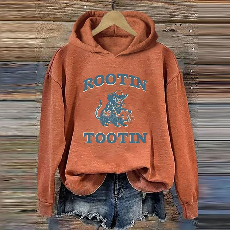 Comstylish Rootin Tootin Printed Casual Hoodie