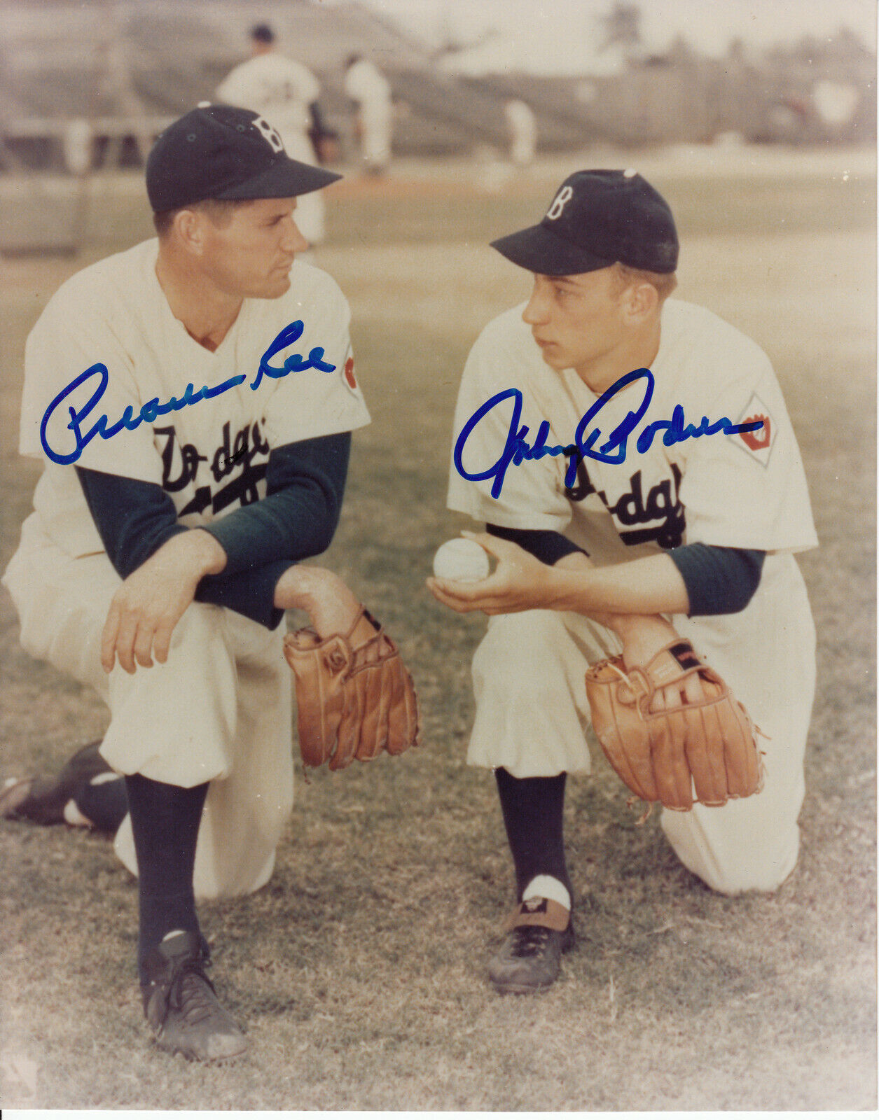 Preacher Roe Johnny Podres #10 8x10 Signed w/ COA Brooklyn Dodgers 031719