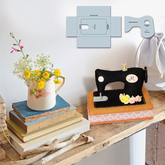 Sewing Machine Pincushion Sewing Template With Instructions