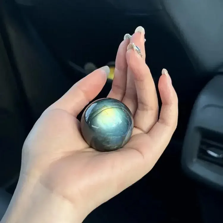 AAA Labradorite Sphere Polished Crystal Ball Decor | Brow Chakra