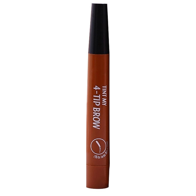Eyebrow Pen Eye Makeup Waterproof 4 Fork Portable Beauty Tool for Women Lady Eyebrow Tint