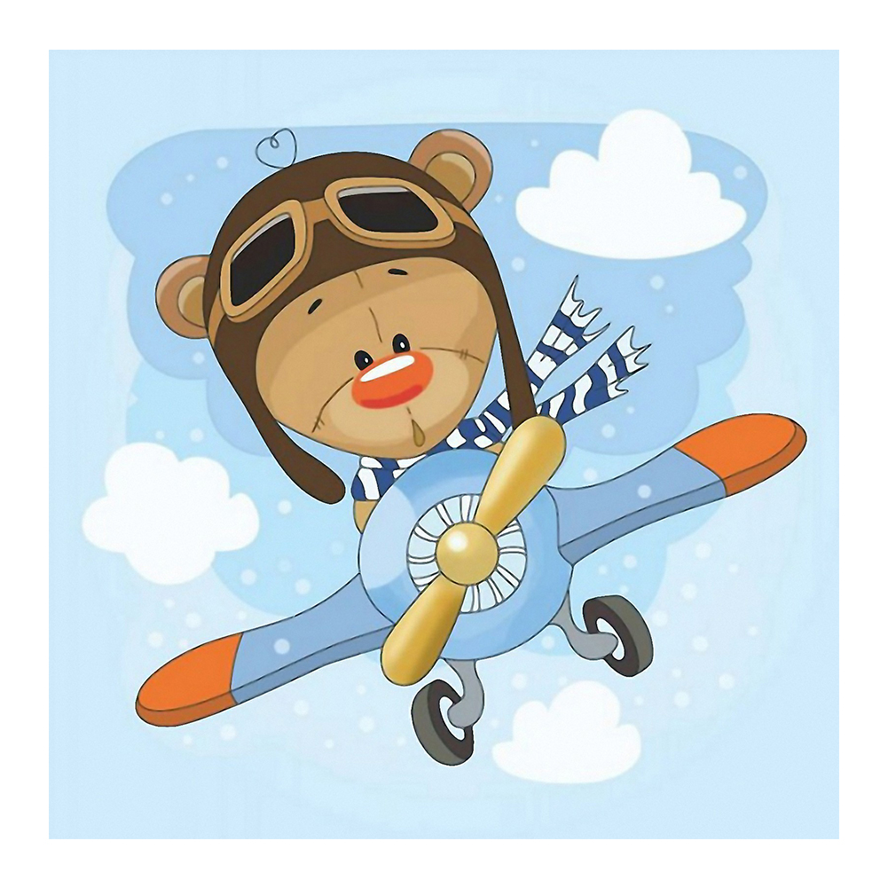 

Cartoon Bear - Round Drill Diamond Painting - 30*30CM, 501 Original