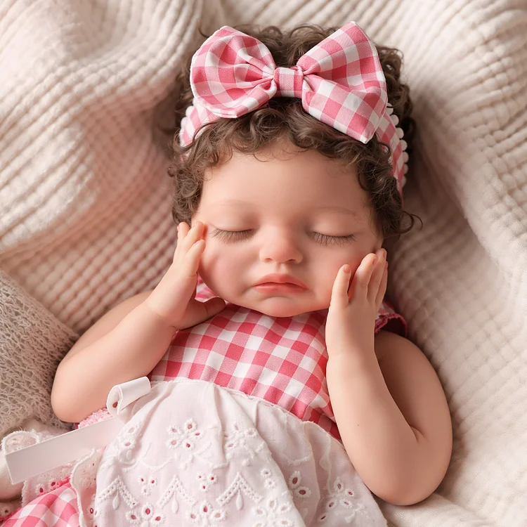 Babeside Barry 16" Realistic Silicone Sleeping Baby Little Infant Girl Retaining Pacifie