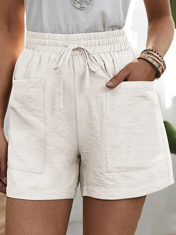 Loose Linen Casual Ladies Shorts