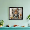 Tiger-14CT Stamped Cross Stitch 50*45cm/19.69*17.72in