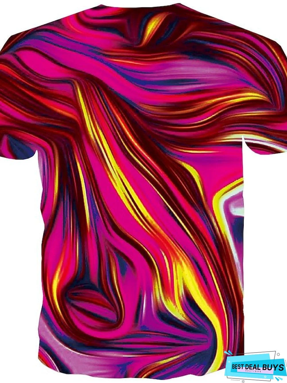 Men's T-Shirt Graphic Abstract Print Short Sleeve Daily Tops