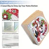 Diamond Painting Acrylic Penguin Snowman Christmas Napkin Holder Set