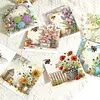 6Pcs Diamond Painting Flower Greeting Card with Envelopes for Beginner Adult Holiday Gifts