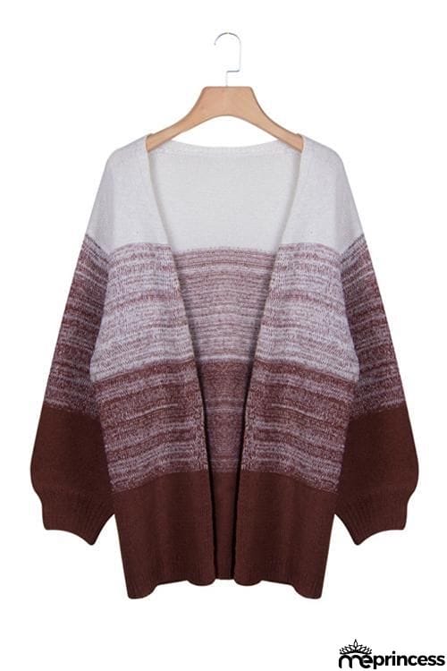 Gradient Loose Cardigan