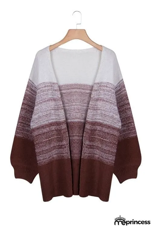 Gradient Loose Cardigan