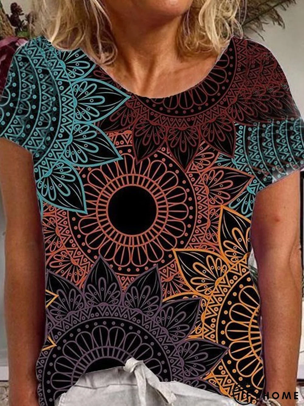 Casual Cotton-Blend T-shirt | IFYHOME