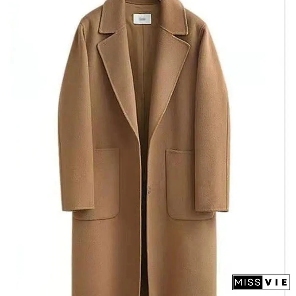 Long Loose Thick Wool Coat