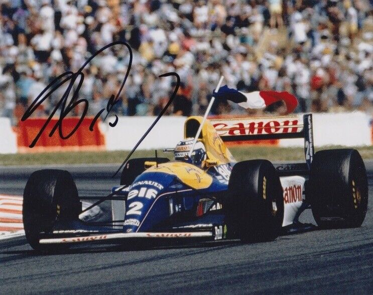 Alain Prost Hand Signed 10x8 Photo Poster painting F1 Autograph Canon Williams Renault