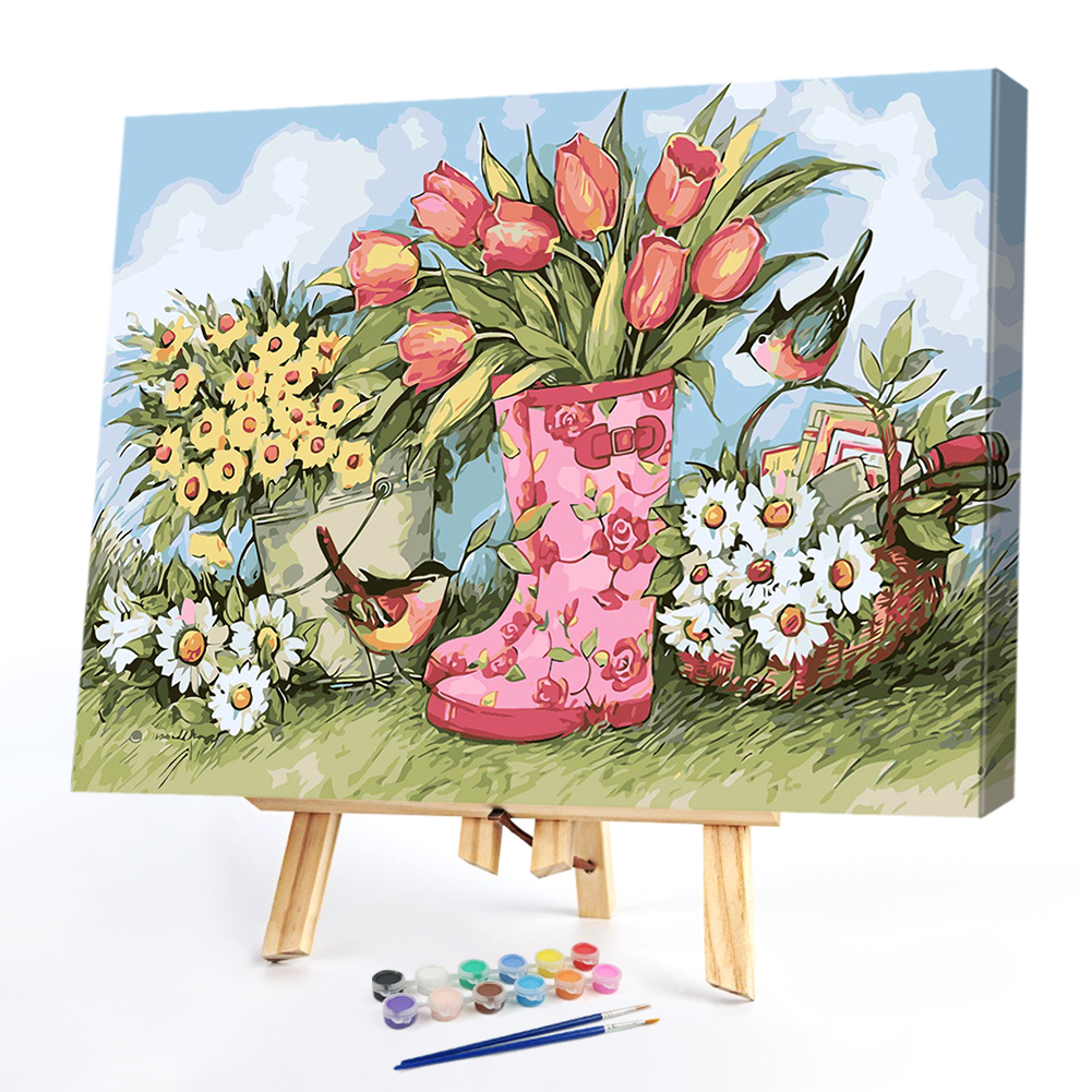 

40*50CM - Paint By Numbers - Flower, 501 Original