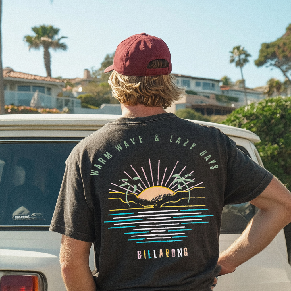 Unisex Beach Vacation Surf Casual Oversized Vintage T-Shirt